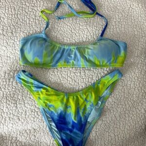 Kendall & Kylie Vibrant Tie-Dye Bikini